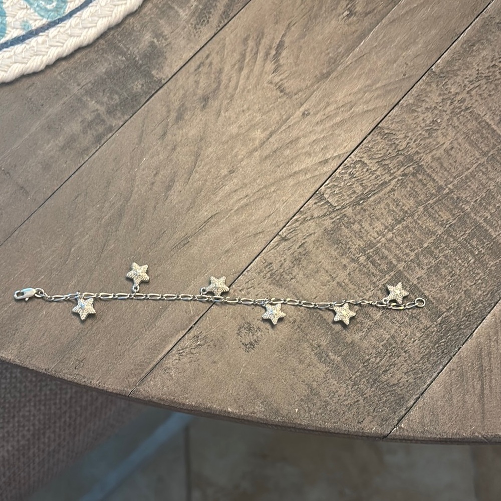 Silver Star Charm Bracelet